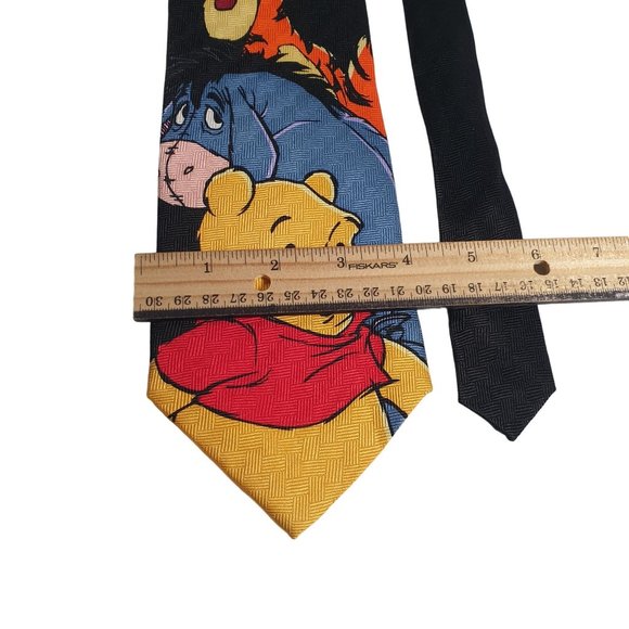 Pooh Disney Mens Necktie Accessory Novelty Tigger Eeyore Cartoon Movie - Picture 3 of 5